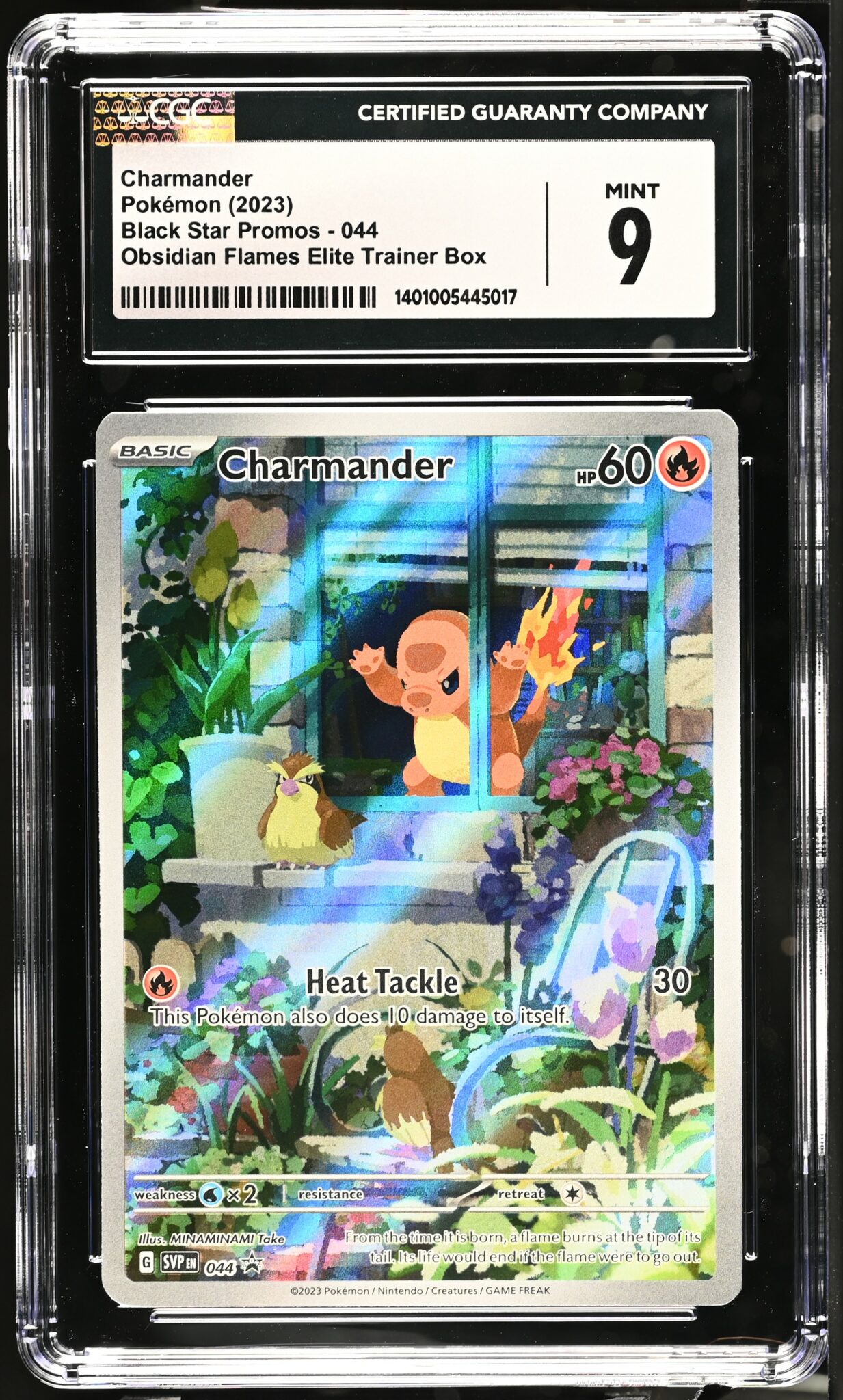 2023 Pokémon Black Star Promos English Obsidian Flames Elite Trainer Box #044 CGC 9 - Image 1